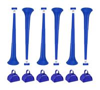 PATIKIL 6Pcs Cencerros Para Partidos De Fútbol 3 Pulgadas Cencerros Azul