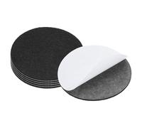 PATIKIL 6pcs Hoja Redonda de Fieltro, 114mm Adhesivo Base de Lámpara Almohadillas de Fieltro Suave Antideslizante Antiarañazo para Lámpara de Pie Mubles Silla DIY Manualidad, Negro