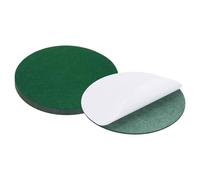 PATIKIL 6pcs Hoja Redonda de Fieltro, 254mm Adhesivo Base de Lámpara Almohadillas de Fieltro Suave Antideslizante Antiarañazo para Lámpara de Pie Mubles Silla DIY Manualidad, Verde Oscuro