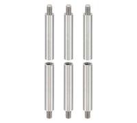 PATIKIL 6pcs M4 Separadores Roscados, M4*35+6mm Tornillo de Extensión de Acero Inoxidable Tuerca Pilar Macho Hembra Tornillo, Adaptadores de Rosca Macho Hembra Métrica, 4x6mm(ID*OD)