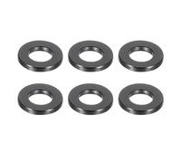 PATIKIL 6pcs M5 Separadores de Aluminio, Espaciadores Metálicos Redondos Espaciador de Metal de Aleación de Aluminio para M5 Tornillo Pernos, 1.5x5.2x10mm (L*ID*OD), Negro