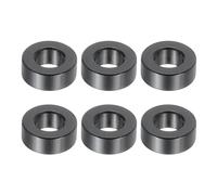PATIKIL 6pcs M5 Separadores de Aluminio, Espaciadores Metálicos Redondos Espaciador de Metal de Aleación de Aluminio para M5 Tornillo Pernos, 4x5.2x10mm (L*ID*OD), Negro
