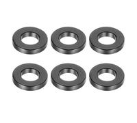PATIKIL 6pcs M5 Separadores de Aluminio, Espaciadores Metálicos Redondos Espaciador de Metal de Aleación de Aluminio para M5 Tornillo Pernos, 2x5.2x10mm (L*ID*OD), Negro