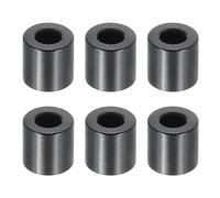PATIKIL 6pcs M5 Separadores de Aluminio, Espaciadores Metálicos Redondos Espaciador de Metal de Aleación de Aluminio para M5 Tornillo Pernos, 10x5.2x10mm (L*ID*OD), Negro