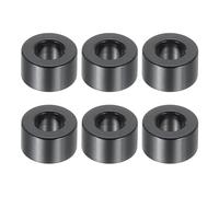 PATIKIL 6pcs M5 Separadores de Aluminio, Espaciadores Metálicos Redondos Espaciador de Metal de Aleación de Aluminio para M5 Tornillo Pernos, 6x5.2x10mm (L*ID*OD), Negro