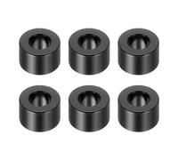 PATIKIL 6pcs M6 Separadores de Aluminio, Espaciadores Metálicos Redondos Espaciador de Metal de Aleación de Aluminio para M6 Tornillo Pernos, 8x6.2x12mm (L*ID*OD), Negro