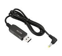 PATIKIL 6W 1A USB Elevador Voltaje Convertidor, DC 5V a DC 12V Potencia Suministro Adaptador 90 Grados Ángulo 4.0x1.7mm Cable para Enrutador LED Lámpara Altavoces