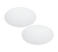 PATIKIL 7.5" Diámetro Pantalla Difusora, 2 Piezas Hoja Difusora Redonda de 1.7mm de Grosor para Pantallas de Lámparas de Tambor, Luces Colgantes, Escudo de Luz DIY, Blanco Translúcido