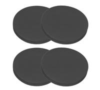 PATIKIL 70mm Almohadillas de Antivibración, 4pcs Amortiguadores de Goma Junta Redonda Antideslizante Antiarañazos Soporte Plano Sólido de Pie para Lavadora Aire Acondicionado, 8mm Grosor