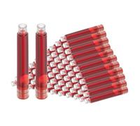PATIKIL 72 Piezas Recargas De Tinta Para Pluma Estilográfica Diámetro Interior 3.4 Mm Cartuchos De Tinta Roja Recargas Internacionales Para Escritura En Pluma Y Negocios