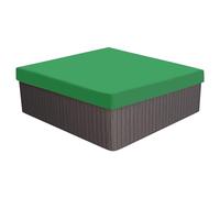 PATIKIL 78.7x78.7x11.8 Cuadrado Bañera Cubierta 210D Oxford Impermeable Polvo Prueba Cubierta para SPA Protector Patio Muebles Fundas para Tina Verde