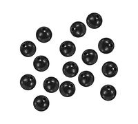 PATIKIL 7mm Pesca Cuentas, 200uds Suave Plástico Pesca Cebo Huevos Aparejo Cuenta Aparejo Herramienta Redonda, Negro