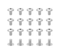 PATIKIL 8#-32x5/16" Tornillos de Cabeza Truss Phillips, 20 Pcs Tornillos para Madera, Tornillos para Máquina de Acero Inoxidable 304, Sujetador, Herrajes para Aspas de Ventilador de Techo