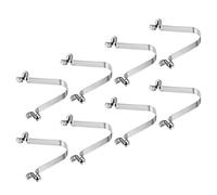 PATIKIL 8,5x6mm Kayak Remo Broches, 8 Paquetes Palo Pulsador Botón Resorte Clips Acero Hueco Botón Bloqueo Tubo Doble Pasadores para Camping Toldo Carpa Poste