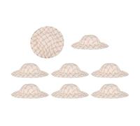 PATIKIL 8 Pezzi MiniDi Paglia 2.6 X 0.7 Pollici Accessori Miniaturizzati Per BamboleIntrecciati Per Decorazione Casa Delle Bambole Accessori Per Capelli Matrimoni Festa