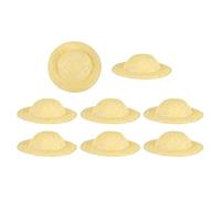 PATIKIL 8 Pezzi MiniDi Paglia 2 X 0.5 Pollici Accessori Miniaturizzati Per BamboleIntrecciati Per Decorazione Casa Delle Bambole DIY Accessori Per Capelli Pupazzo Di