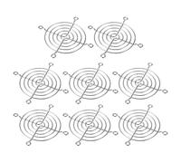 PATIKIL 80mm Ventilador Dedo Rejilla 8 Uds 304 Inoxidable Acero Parrilla Protector Guardia Ventilador Protectora Cubierta para 80x80mm Ventiladores para Computadora DIY Plata