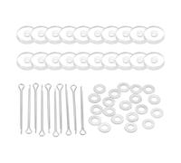 PATIKIL 8mm Articulaciones de Muñecas, 10 Set de Articulaciones Desmontables con Pasador de Unión y Bandeja de Acrílico para la Fabricación de Extremidades de Osos