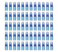 PATIKIL 8mm Flechas de Tiro con Arco Nocks, 60 Piezas de Plástico Pegamento en Nock de Flecha de Repuesto para Flechas de Caza de 5/16" Arco Compuesto Arco Recurvo, Azul