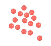 PATIKIL 8mm Luminosas Pesca Cuentas, 200uds Plástico Brillante Pesca Cebo Huevos Aparejo Cuenta Aparejo Herramienta Redonda, Rojo