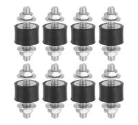 PATIKIL 8pcs Amortiguadores de Goma, M4 Macho Aislador de Vibración Silentblock Soporte Aislante para Aire Acondicionado Compresores de Aire Lavadora Maquinaria, 15x10x30mm(OD*T*L)