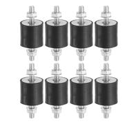 PATIKIL 8pcs Amortiguadores de Goma, M6 Macho Aislador de Vibración Silentblock Soporte Aislante para Aire Acondicionado Compresores de Aire Lavadora Maquinaria, 25x25x63mm(OD*T*L)