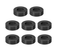 PATIKIL 8pcs M8 Separadores de Aluminio, Espaciadores Redondos de Metal Espaciadores Metálicos de Aluminio para M8 Tornillo Pernos, 5x8.2x16mm (L*ID*OD), Negro