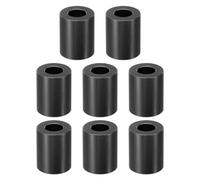 PATIKIL 8pcs M8 Separadores de Aluminio, Espaciadores Redondos de Metal Espaciadores Metálicos de Aluminio para M8 Tornillo Pernos, 20x8.2x16mm (L*ID*OD), Negro