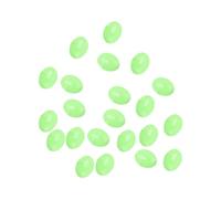 PATIKIL 8x5mm Luminosas Pesca Cuentas, 200uds Suave Plástico Brillante Pesca Cebo Huevos Aparejo Cuenta Aparejo Herramienta Ovalada, Verde