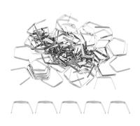 PATIKIL 8x8mm Pasadores Conectores de Candelabro de Cobre, 200 Piezas de Clips de Cristal para Fijar Partes de Candelabros, Repuestos de Candelabro, Cromo