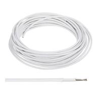 PATIKIL 9.8 Pies 18AWG Electrónico Cable, Aislado Alta Temperatura Resistente Eléctrico Flexible Silicona Cable para Lámpara Caldera Calefacción, Blanco