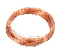 PATIKIL 99.9% Alambre de Cobre Suave, 1 Pieza de 28 Calibre/0.3mm de Diámetro, Carrete de 25m/82ft de Alambre de Cobre Puro para Hacer Joyas, Bisutería y Plantas de Jardín