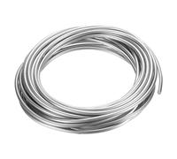 PATIKIL 99,99% Alta Pureza Zinc Alambre, 1 Rollos 9 Calibre Puro Zinc Alambre 3mm Suave Rebordear Alambre Laboratorio Científico Experimento Zinc Alambre (16,4 Pies/Rollo)