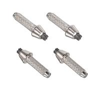 PATIKIL 9mm Trekking Bastón Punta Accesorios, 4uds Aluminio Aleación Caminata Bastón Varilla Protectores Reemplazo para Senderismo Caminar Escalada