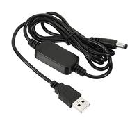 PATIKIL 9W 2A USB Elevador Voltaje Convertidor, DC 5V a DC 12V Potencia Suministro Adaptador Enchufe 5.5x2.1mm Cable para Enrutador LED Lámpara Altavoces