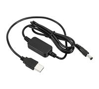PATIKIL 9W 2A USB Elevador Voltaje Convertidor, DC 5V a DC 9V Potencia Suministro Adaptador Enchufe 5.5x2.5mm Cable para Enrutador LED Lámpara Altavoces