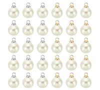 PATIKIL Abalorio de perlas, 100 cuentas de perlas de imitación para hacer joyas, pulseras, aretes, collares, manualidades, 8mm, Abalorio de perlas sintéticas, Sin piedra preciosa