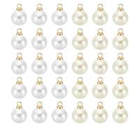 PATIKIL Abalorio de perlas, 100 cuentas de perlas de imitación para hacer joyas, pulseras, aretes, collares, manualidades, 5mm, Abalorio de perlas sintéticas, Sin piedra preciosa