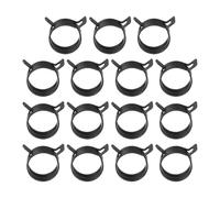 PATIKIL Abrazaderas de Manguera de Banda de Resorte para Manguera de 20-22.5mm ID, 25 Piezas de Clips de Banda de Tensión Constante de Silicona para Línea de Combustible, Negro