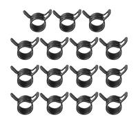 PATIKIL Abrazaderas de Manguera de Banda de Resorte para Manguera de 7-8.2mm ID, 15 Piezas de Clips de Banda de Tensión Constante de Silicona para Línea de Combustible, Negro