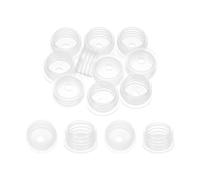 PATIKIL Adaptador de botella de 18,8 mm, 10 tapones adaptadores de botella a presión con agujero de 4,4 mm para dispensadores orales, aceite líquido, plástico, tapón de vidrio, transparente