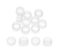 PATIKIL Adaptador de botella de 18 mm, 10 tapones adaptadores de botella a presión con agujero de 4,4 mm para dispensadores orales, aceite líquido, plástico, tapón de vidrio, transparente