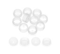 PATIKIL Adaptador de botella de 21 mm, 10 tapones adaptadores de botella a presión con agujero de 3 mm para dispensadores orales, aceite líquido, plástico, tapón de vidrio, transparente