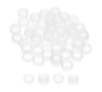 PATIKIL Adaptador de botella de 22 mm, 50 tapones adaptadores de botella a presión con agujero de 3 mm para dispensadores orales, aceite líquido, plástico, tapón de vidrio, transparente