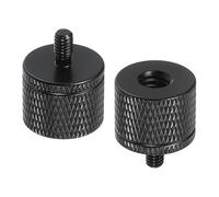 PATIKIL Adaptador Tornillo Trípode 1/4" Hembra A M4 Macho, 2Pz Tuercas Conectoras Trípode Tornillo Montura Cámara Convertidor Doble Cabeza para Soporte Micrófono, Accesorios Brazos, 20 Mm