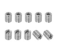 PATIKIL Adaptadores de Rosca de Acero Inoxidable 316 para Reducción de Tuerca, 10Pcs M6 X 1 Macho A Hembra M4 X 0.7 Tuerca de Inserción de Reparación Conversión de Fijación 8mm