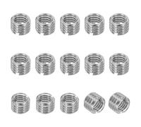 PATIKIL Adaptadores de Rosca de Acero Inoxidable 316 para Reducción de Tuerca, 15Pcs M8 X 1.25 Macho A M6 X 1 Hembra Tuerca de Inserción de Reparación Conversión de Fijación 6mm