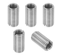 PATIKIL Adaptadores de Rosca de Acero Inoxidable 316 para Reducción de Tuerca, 5Pcs M10 X 1.5 Macho A M8 X 1.25 Hembra Tuerca de Inserción de Reparación Conversión de Fijación 20mm