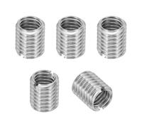 PATIKIL Adaptadores de Rosca de Acero Inoxidable 316 para Reducción de Tuerca, 5Pcs M10 X 1.5 Macho A M8 X 1.25 Hembra Tuerca de Inserción de Reparación Conversión de Fijación 12mm