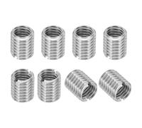 PATIKIL Adaptadores de Rosca de Acero Inoxidable 316 para Reducción de Tuerca, 8Pcs M10 X 1.5 Macho A M8 X 1.25 Hembra Tuerca de Inserción de Reparación Conversión de Fijación 12mm